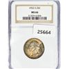 Image 1 : 1952-S Washington Silver Quarter NGC MS66