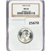 Image 1 : 1953-S Washington Silver Quarter NGC MS66