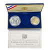 Image 1 : 1994 US World Cup Silver Commem Set (2 Coins) UNC