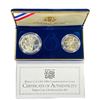 Image 2 : 1994 US World Cup Silver Commem Set (2 Coins) UNC
