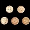Image 1 : (5) Cents (1892, 1899, 1901, 1909 VDB, 1920-S) UN