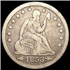 Image 1 : 1853 Arws & Rays Seated Liberty Quarter NICELY CIR