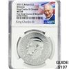 Image 1 : 2023 1oz G.B. S2Â£ NGC MS69 King Charles III