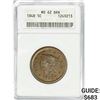 Image 1 : 1848 Large Cent ANACS MS62 BRN