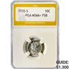 Image 1 : 1935-S Mercury Silver Dime PGA MS66+ FSB