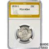 Image 1 : 1928-S Standing Liberty Quarter PGA MS64