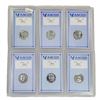 Image 1 : 1968-1970 Kennedy Half Dollar Set (6 Coins) AACGS