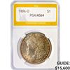 Image 1 : 1886-O Morgan Silver Dollar PGA MS64