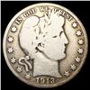 Image 1 : 1913 Barber Half Dollar NICELY CIRCULATED