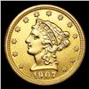 1907 $2.50 Gold Quarter Eagle NEARLY UNCIRCULATED
