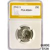 Image 1 : 1942-S Washington Silver Quarter PGA MS64+
