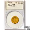 Image 1 : 1813 20 Franc 6.5g Napoleon Gold WMP VF20