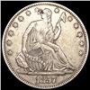 Image 1 : 1857 Seated Liberty Half Dollar CLOSELY UNCIRCULAT