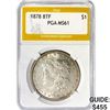 Image 1 : 1878 8TF Morgan Silver Dollar PGA MS61