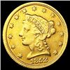Image 1 : 1852 $2.50 Gold Quarter Eagle ABOUT UNCIRCULATED