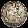 Image 1 : 1854 Arws Seated Liberty Half Dollar LIGHTLY CIRCU