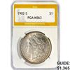 Image 1 : 1902-S Morgan Silver Dollar PGA MS63