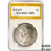 Image 1 : 1878 8TF Morgan Silver Dollar PGA MS63+ DMPL