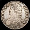Image 1 : 1827 Sq Base 2 Capped Bust Half Dollar LIGHTLY CIR