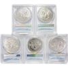 Image 2 : 2017 Set (5) American Silver Eagles PCGS MS70