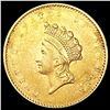 Image 1 : 1855 Rare Gold Dollar ABOUT UNCIRCULATED
