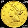 1852 Wass Molitar $10 Gold Eagle CHOICE AU