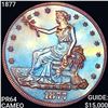 Image 1 : 1877 Silver Trade Dollar CHOICE PROOF CAMEO