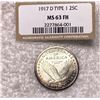 Image 2 : 1917-D TY1 FH Standing Liberty Quarter CHOICE BU