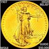 Image 1 : 1907 $20 Gold Double Eagle CHOICE BU
