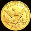 Image 2 : 1858 $2.50 Gold Quarter Eagle CHOICE BU