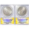Image 2 : 1882-O Set (2) Morgan Silver Dollar ANACS MS63