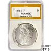 Image 1 : 1878 7TF Morgan Silver Dollar PGA MS63 Rev 79