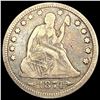 Image 1 : 1874 Arws Seated Liberty Quarter NICELY CIRCULATED