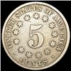 Image 2 : 1881 Shield Nickel NICELY CIRCULATED