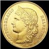 Image 1 : 1893-B Swiss .1867oz Gold 20 Francs UNCIRCULATED