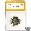 Image 1 : 1942 Jefferson Nickel PGA PR65