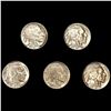 (5) Buffalo Nickels (1913, 1916, 1917, 1936-S, 19