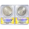 Image 2 : (2) 1882-O Morgan Silver Dollars ANACS MS63