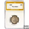 1880 Seated Liberty Quarter PGA MS66+