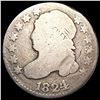 Image 1 : 1824 Capped Bust Dime NICELY CIRCULATED