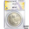 Image 1 : 1882-CC Morgan Silver Dollar ANACS MS62