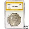 1900-S Morgan Silver Dollar PGA MS62