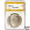 1884-CC Morgan Silver Dollar PGA MS64