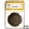 1801 Draped Bust Dollar PGA XF40
