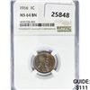 Image 1 : 1916 Wheat Cent NGC MS64 BN