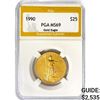 1990 $10 1/4oz American Gold Eagle PGA MS69