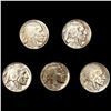 (5) Buffalo Nickels (1913, 1915, 1920-D, 1928-S,