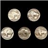 Image 2 : (5) Buffalo Nickels (1913, 1915, 1920-D, 1928-S,