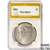 1884 Draped Bust Dollar PGA MS63+