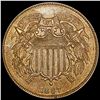 Image 1 : 1867 Two Cent Piece NEARLY UNCIRCULATED